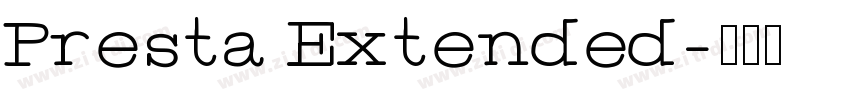 Presta Extended字体转换